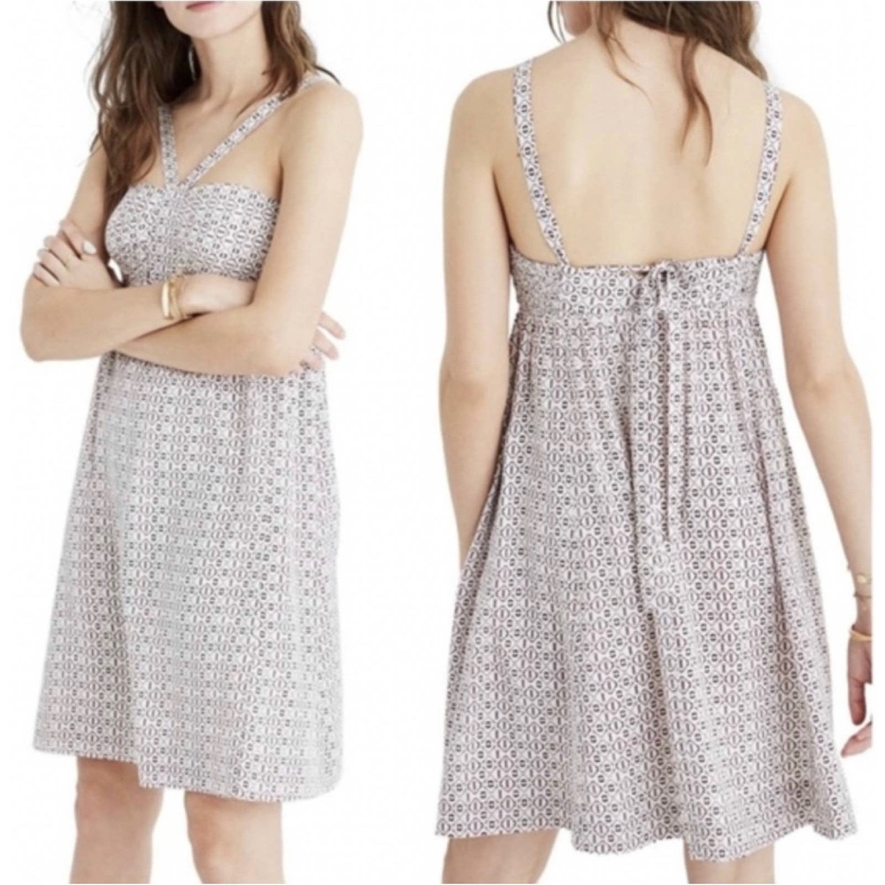 Madewell convertible silk halter dress sz 14